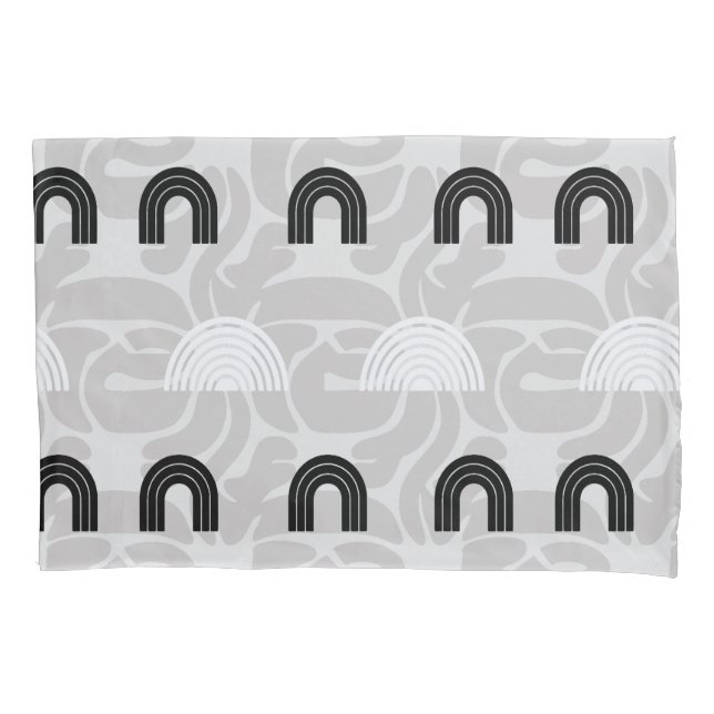 Minimalist Mixed Boho Arches Pillowcase (Front)