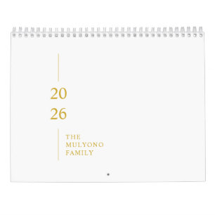 Minimalist Modern 2026 Wall Calendar