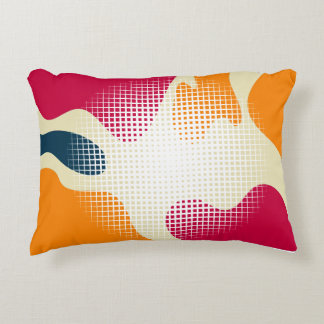 Minimalist Modern Abstract Art in colourful Accent Pillow