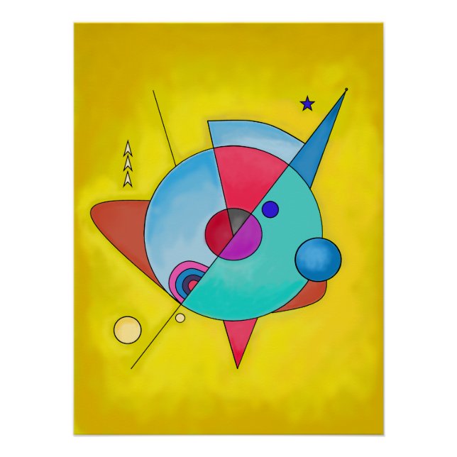 Minimalist Modern Abstract Art No.5 Poster (Front)