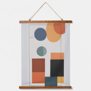 Minimalist Modern Abstract Geometric Art Hanging Tapestry