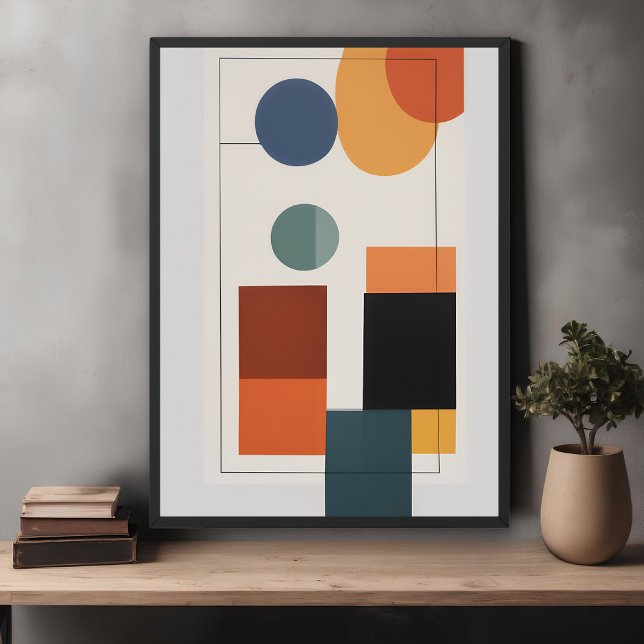 Minimalist Modern Abstract Geometric Art Poster (Creator Uploaded)