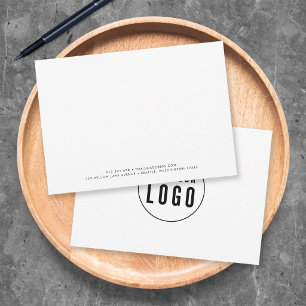 Minimalist Modern Add Logo Business Card