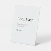 Minimalist Modern Art Deco Gentlemen Bathroom