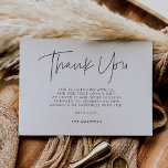 Minimalist modern Baby shower Thank You Card<br><div class="desc">Every mom to-be deserves a celebration,  so make sure to shower her with all your love,  and some fun gifts! Organize the perfect baby shower with this minimalist modern typography stationery and supplies collection. Fully customizable font and colours.</div>
