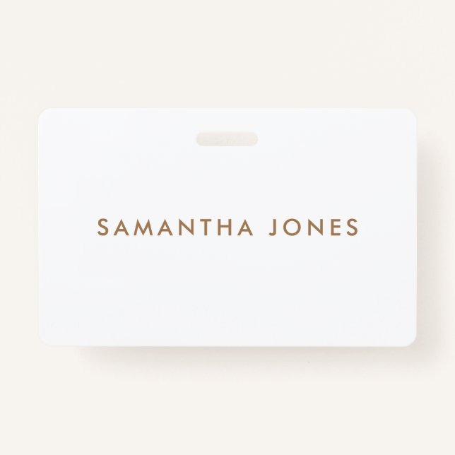 Minimalist Modern Badge (Front)