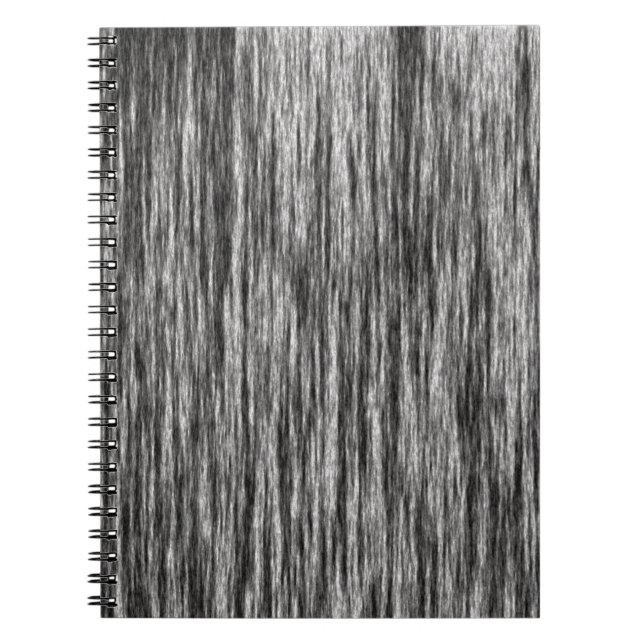 Minimalist modern black abstract lines pattern notebook (Front)
