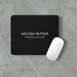 Minimalist Modern Black Mouse Pad<br><div class="desc">Minimalist and modern mouse pad.</div>