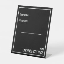 Minimalist Modern Black Vacation Rental Wifi