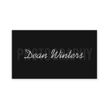 Minimalist Modern Black White Photographer