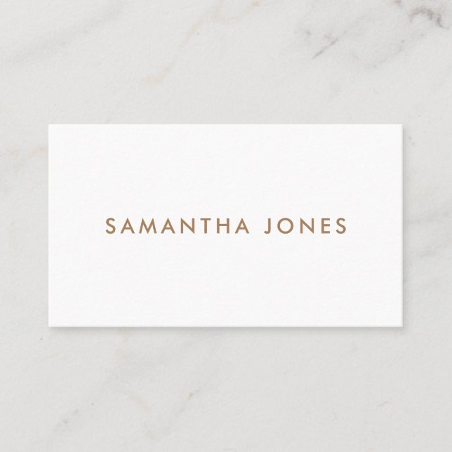 Minimalist Modern Business Card (Front)