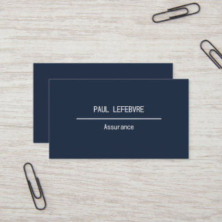 Minimalist modern business card