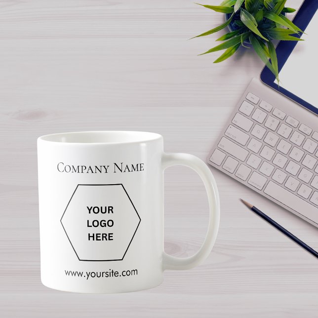 Minimalist Modern Business Custom Logo Coffee Mug  (Creator Uploaded)