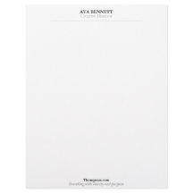 Minimalist Modern Business Letterhead