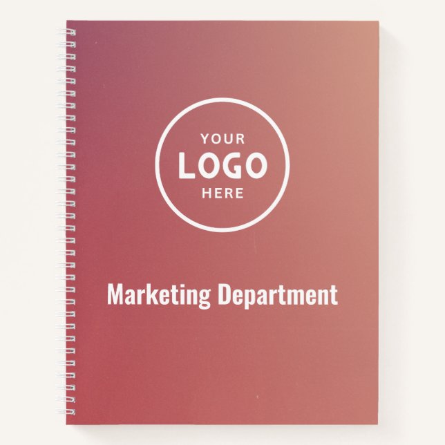 Minimalist Modern Business Logo Notebook (Front)