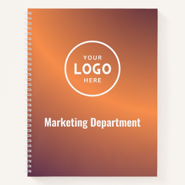 Minimalist Modern Business Logo Notebook (Front)