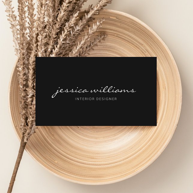 Minimalist Modern Calligraphy Appointment Card (Creator Uploaded)