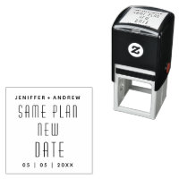 Minimalist Modern Change The Date Rubber Stamp