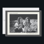 Minimalist Modern Charcoal Grey Hanukkah Photo Holiday Card<br><div class="desc">Minimalist Modern Charcoal Grey Hanukkah Photo Holiday Card</div>