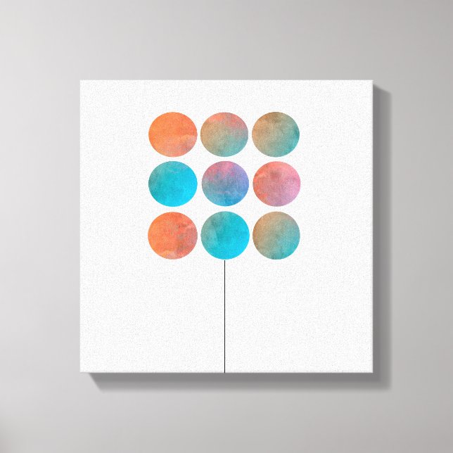 minimalist modern chic  abstract art canvas print (Front)