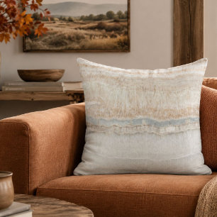 minimalist modern chic beige tan white grey marble outdoor pillow