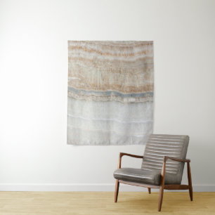 minimalist modern chic beige tan white grey marble tapestry