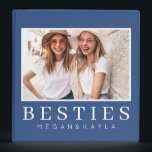 Minimalist Modern Chic Best Friends BFF Photo Binder<br><div class="desc">Design is composed of fun and playful typography with sans serif and serif font. Add a custom photo.</div>