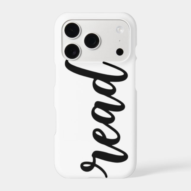 Minimalist Modern Cursive "read" Calligraphy (Back)