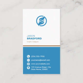 Minimalist Modern Custom Personalized Business Card