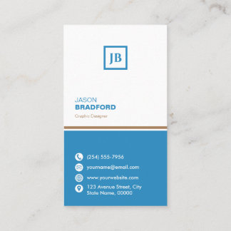 Minimalist Modern Custom Personalized Business Card