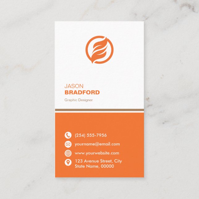 Minimalist Modern Custom Personalized Business Card (Back)