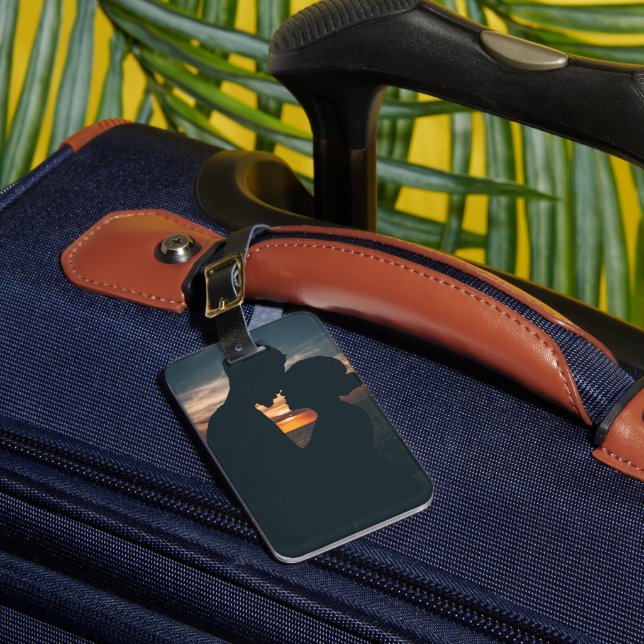 Minimalist Modern Custom Photo  Luggage Tag (Front Insitu 1)