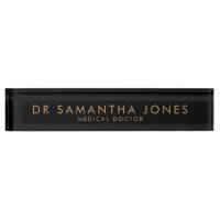 Minimalist Modern Doctor Desk Name Plate Nameplate