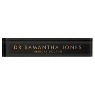 Minimalist Modern Doctor Desk Name Plate Nameplate