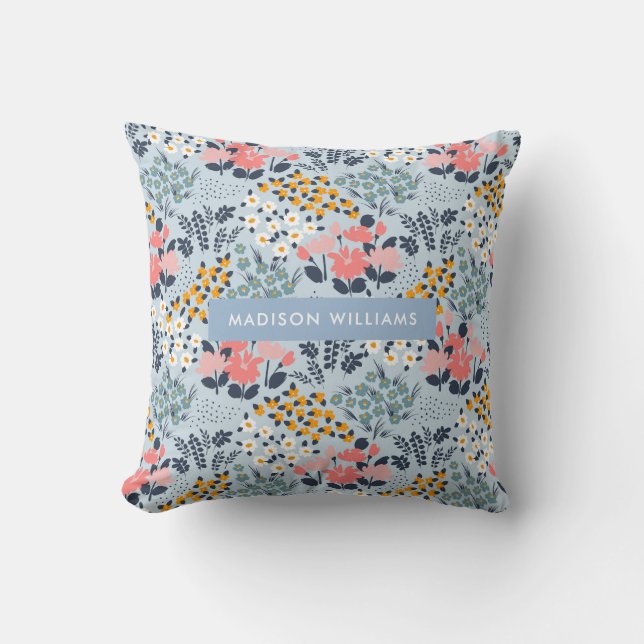  Minimalist Modern Editable Inscription Custom  Throw Pillow (Front)