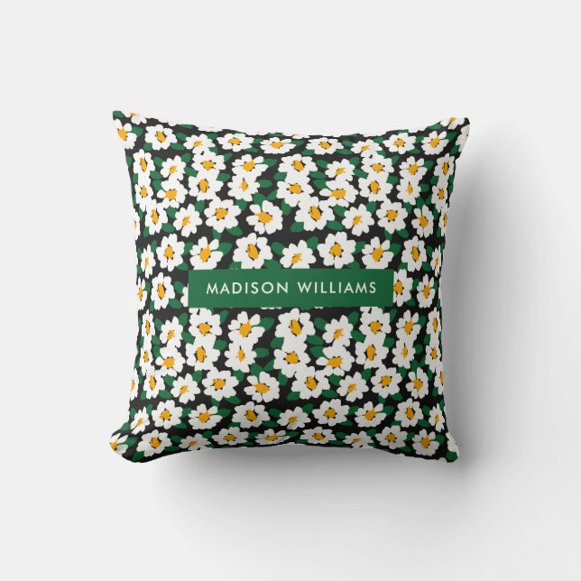  Minimalist Modern Editable Inscription Custom  Throw Pillow (Front)