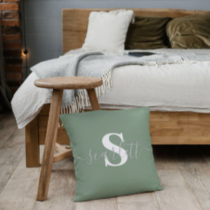 Minimalist Modern Editable Inscription Custom Throw Pillow