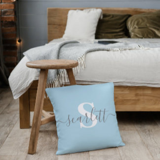 Minimalist Modern Editable Inscription Custom Throw Pillow