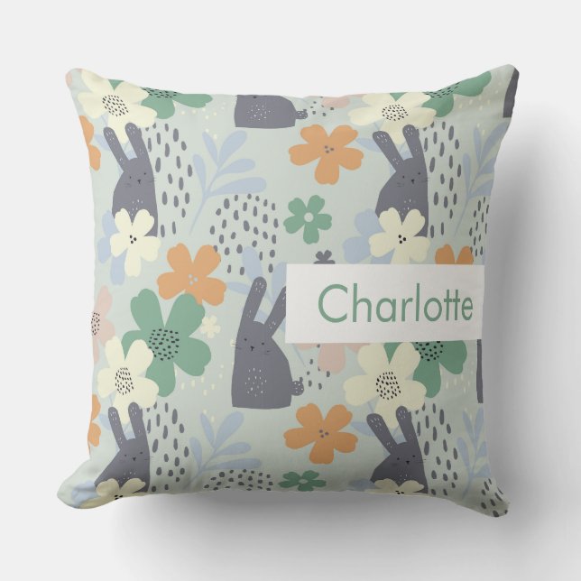  Minimalist Modern Editable Inscription Custom  Throw Pillow (Front)