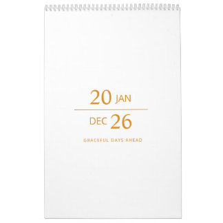 Minimalist Modern Elegant 2026 Calendar