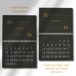 Minimalist Modern Elegant 2026 Calendar