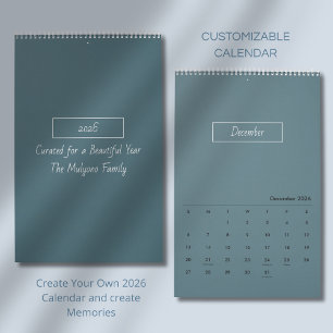Minimalist Modern Elegant 2026 Calendar
