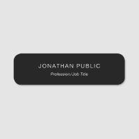 Minimalist Modern Elegant Black Template Rounded