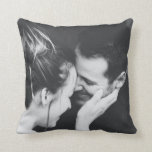 Minimalist Modern Elegant Full Photo Wedding   Throw Pillow<br><div class="desc">Personalized Minimalist Modern Elegant Full Photo Wedding Couple Throw Pillow</div>