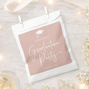 Minimalist Modern Elegant Graduation Party Favour Bag