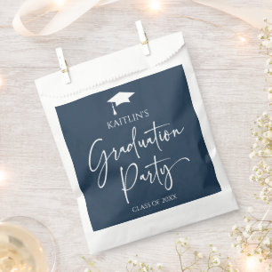 Minimalist Modern Elegant Graduation Party Favour Bag
