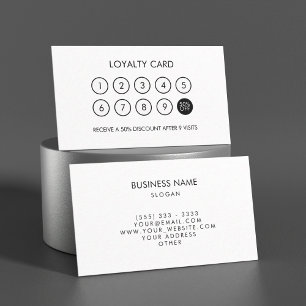 Minimalist Modern Elegant Loyalty Discount Card