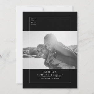 Minimalist Modern Elegant Save the Date Photo