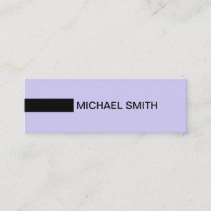 Minimalist Modern Elegant Soap & Black Mini Business Card