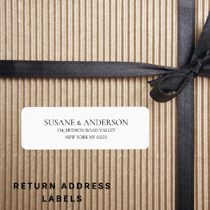 Minimalist modern Elegant Wedding Return Address